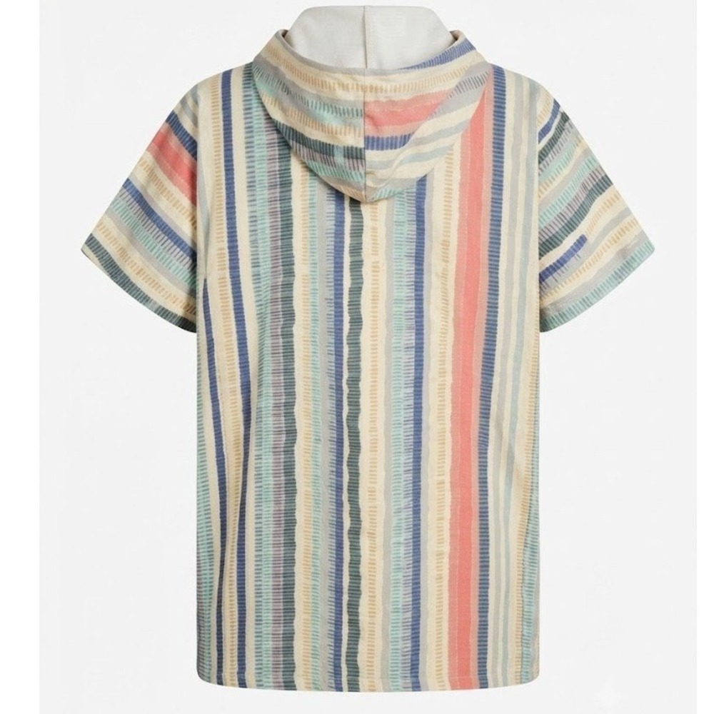 RipSkirt Hawaii Hooded Swim Cover Up Poncho Striped One Size OS - CJ - Picture 3 of 9